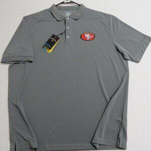 New 2XL 49ers Gray Callaway Men's db #21L Polo Shirt